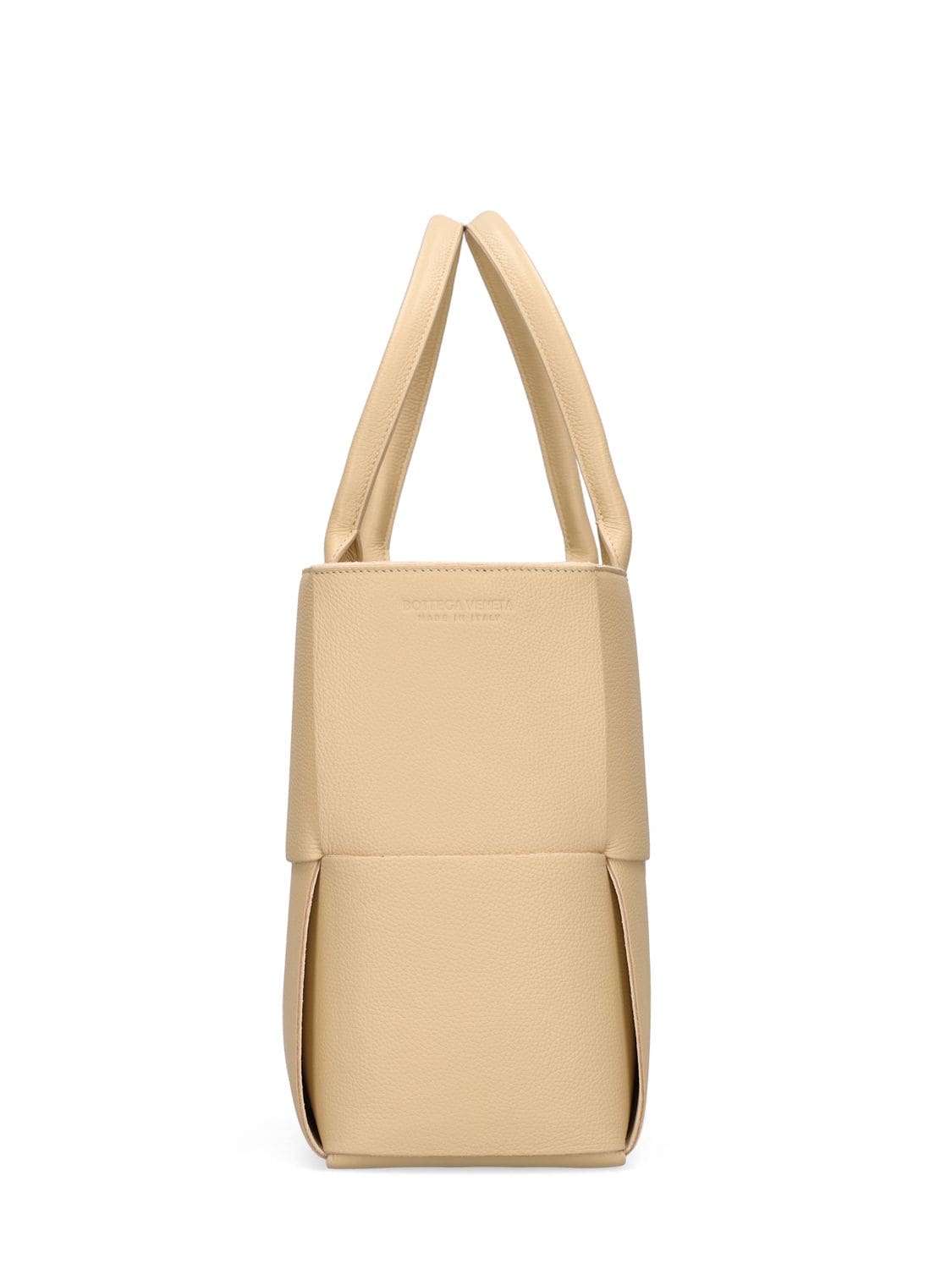 Shop Bottega Veneta Medium Arco Leather Tote Bag In Porridge