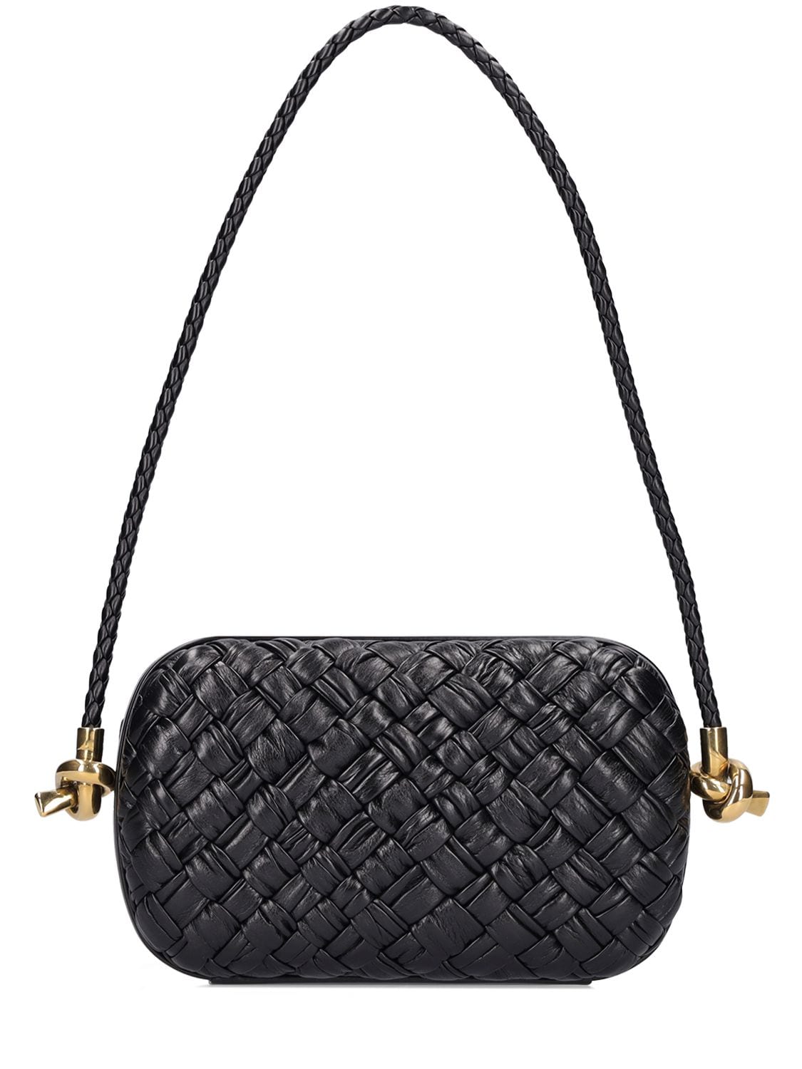 BOTTEGA VENETA KNOT LEATHER CLUTCH