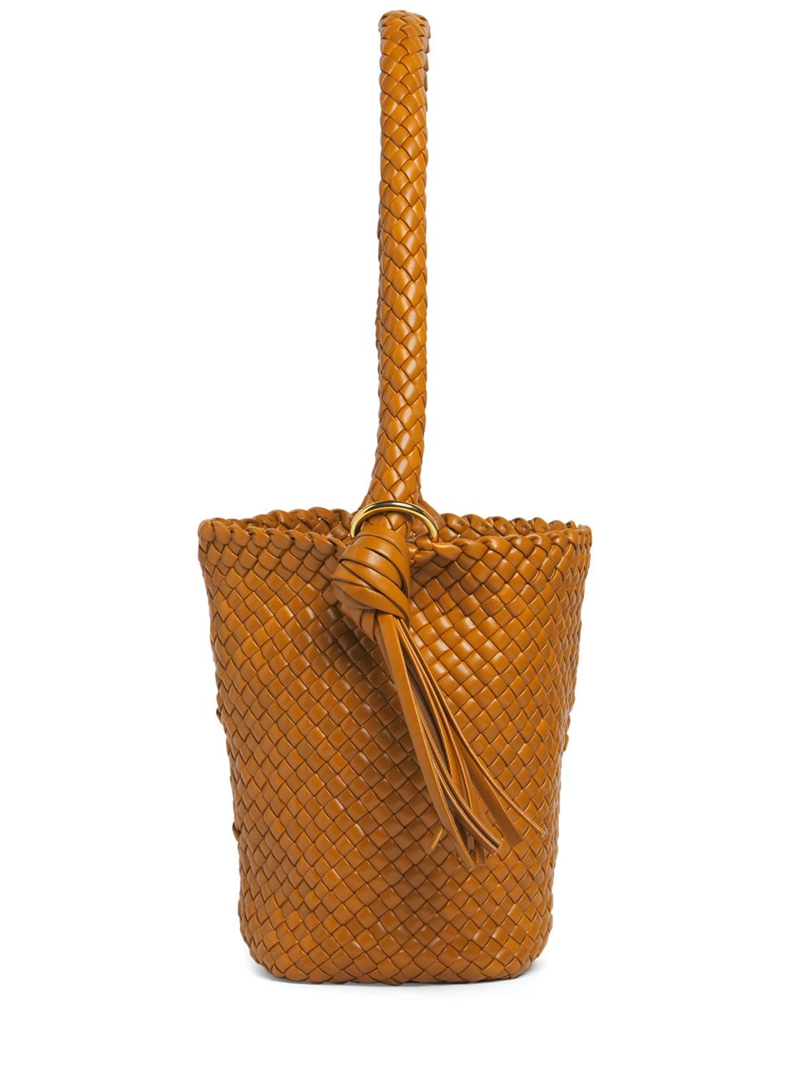 Bottega Veneta Leather Shoulder Bag In Camel