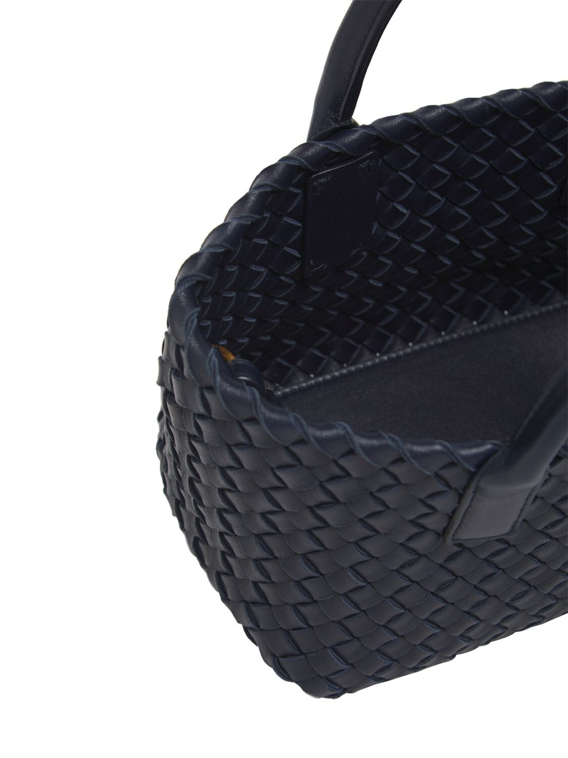 Shop Bottega Veneta Mini Cabat Leather Tote Bag In Space