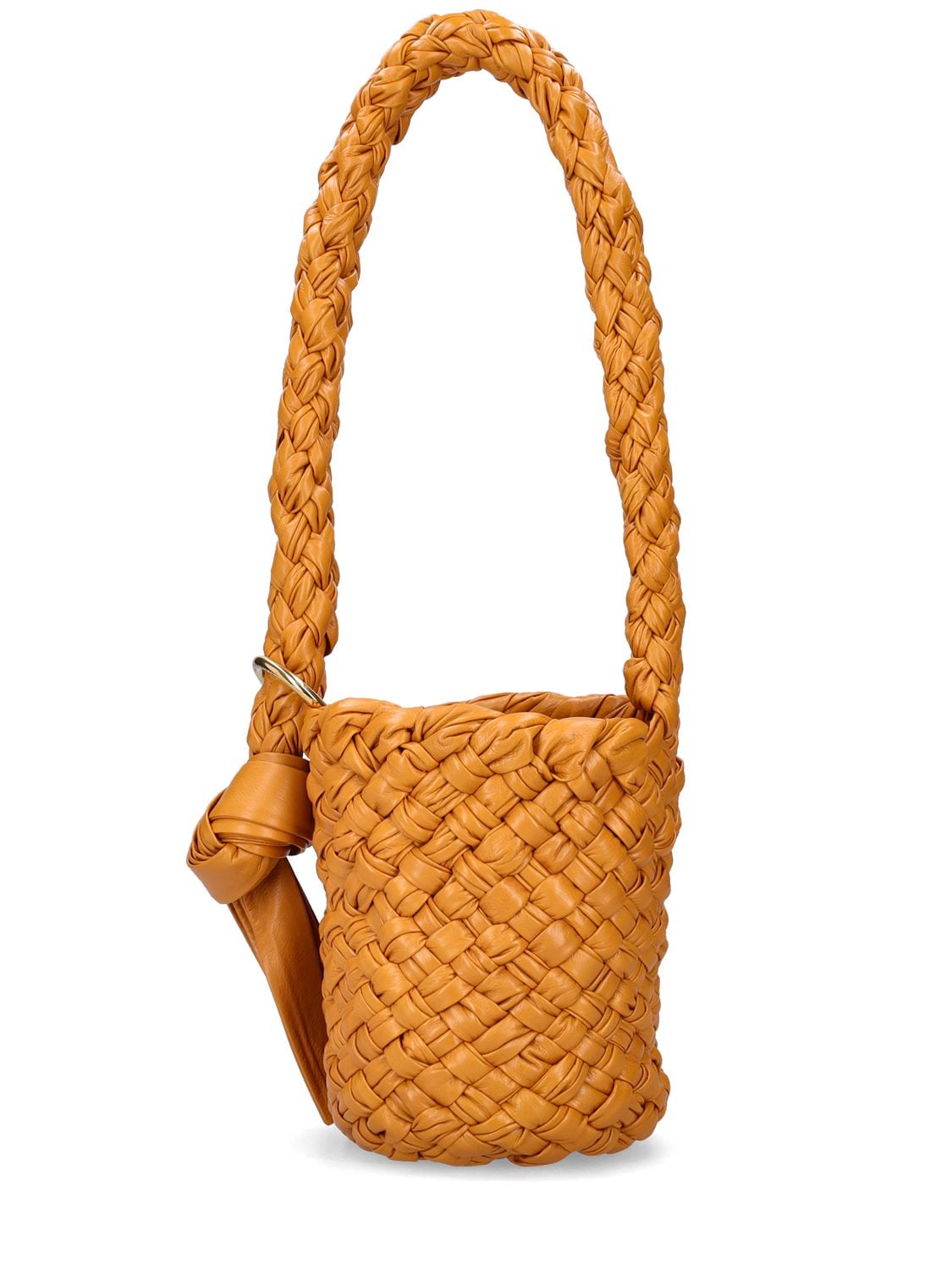 Shop Bottega Veneta Small Kalimero Leather Shoulder Bag In Cob