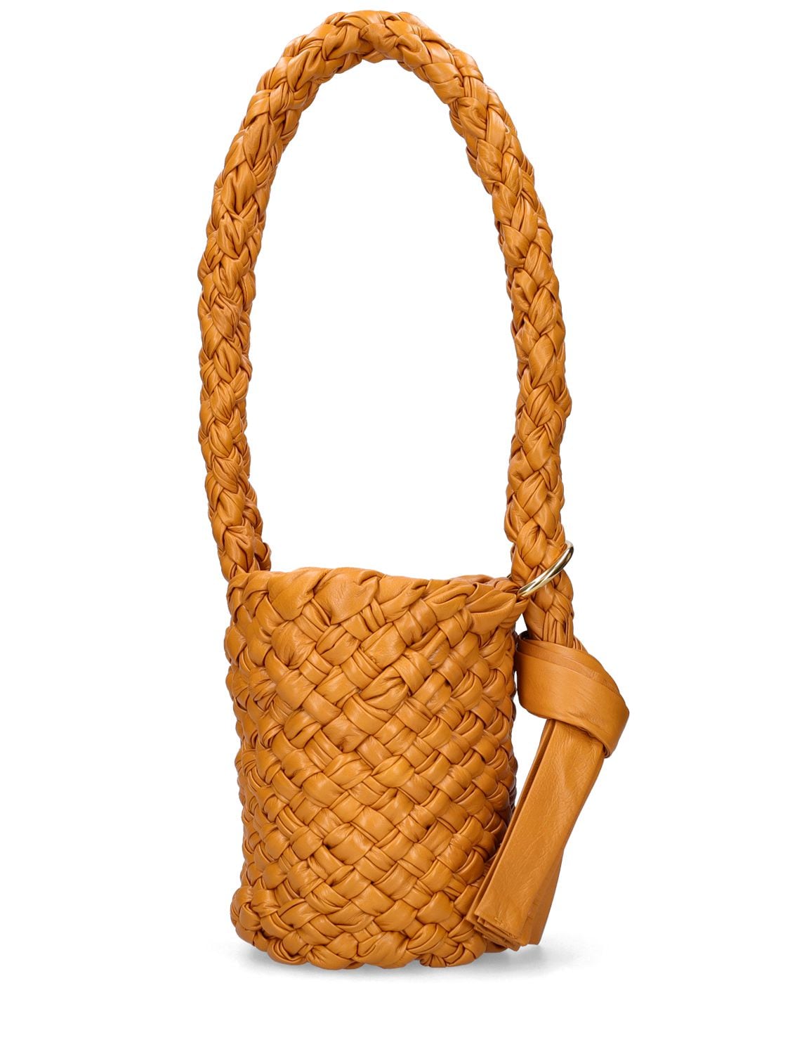 Shop Bottega Veneta Small Kalimero Leather Shoulder Bag In Cob