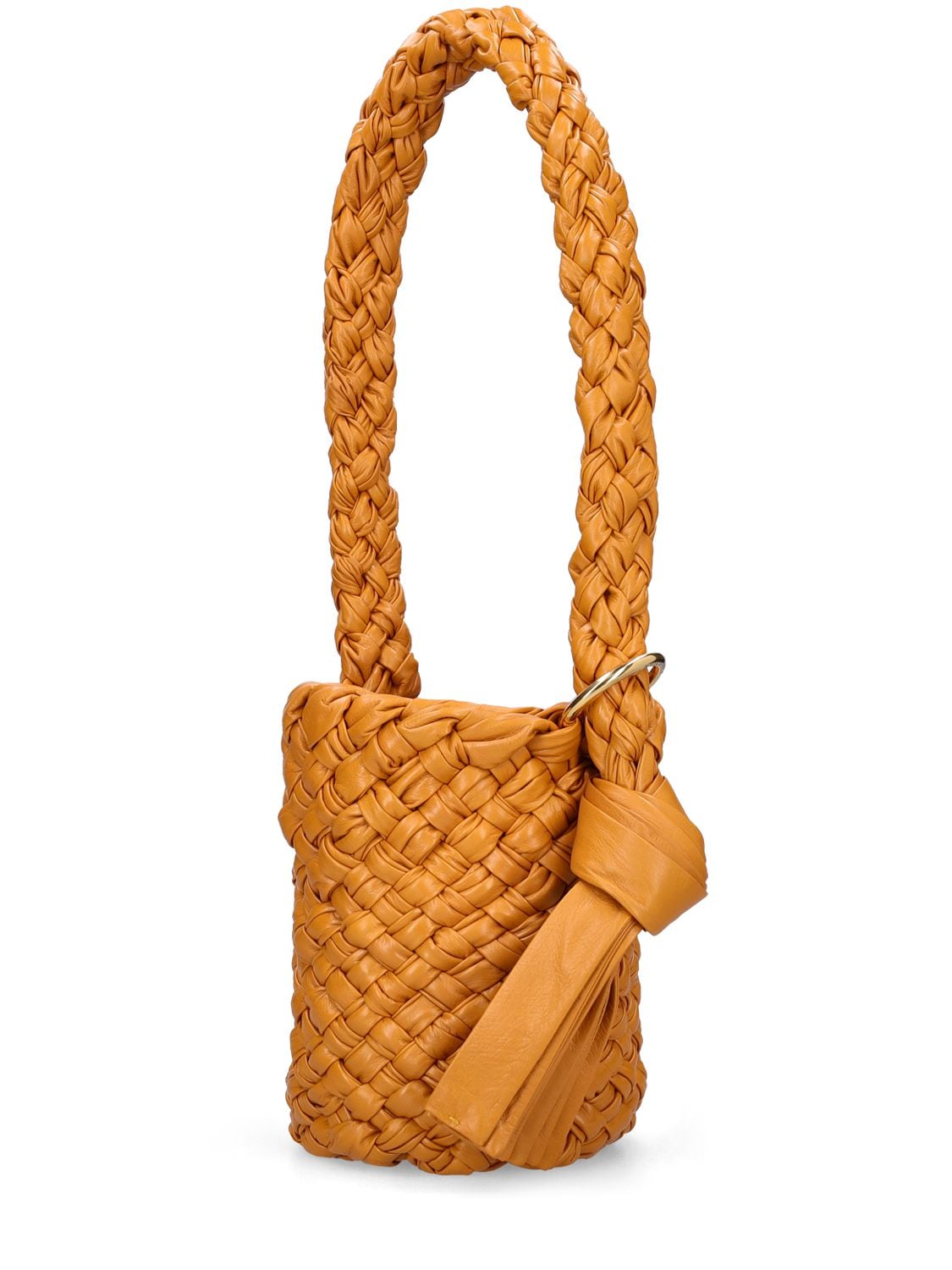 Shop Bottega Veneta Small Kalimero Leather Shoulder Bag In Cob