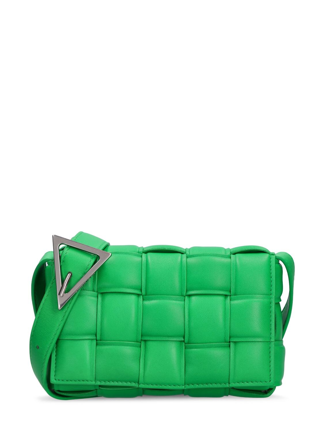 Bottega Veneta - Leather shoulder bag - Parakeet | Luisaviaroma