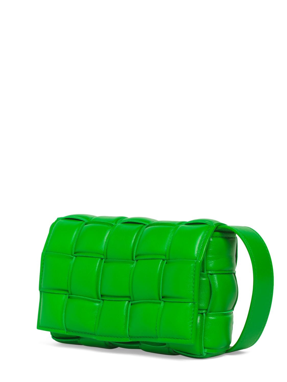 Shop Bottega Veneta Small Padded Cassette Leather Bag In Parakeet