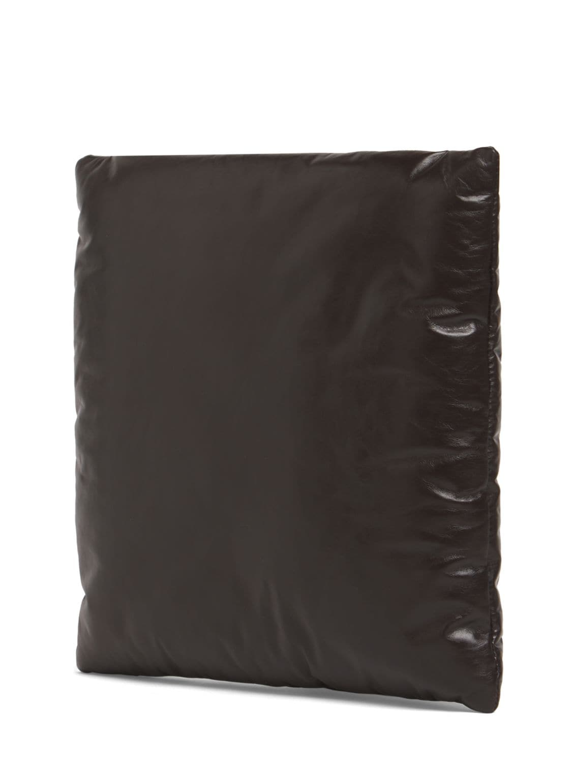 Shop Bottega Veneta Pillow Leather Clutch In Fondant