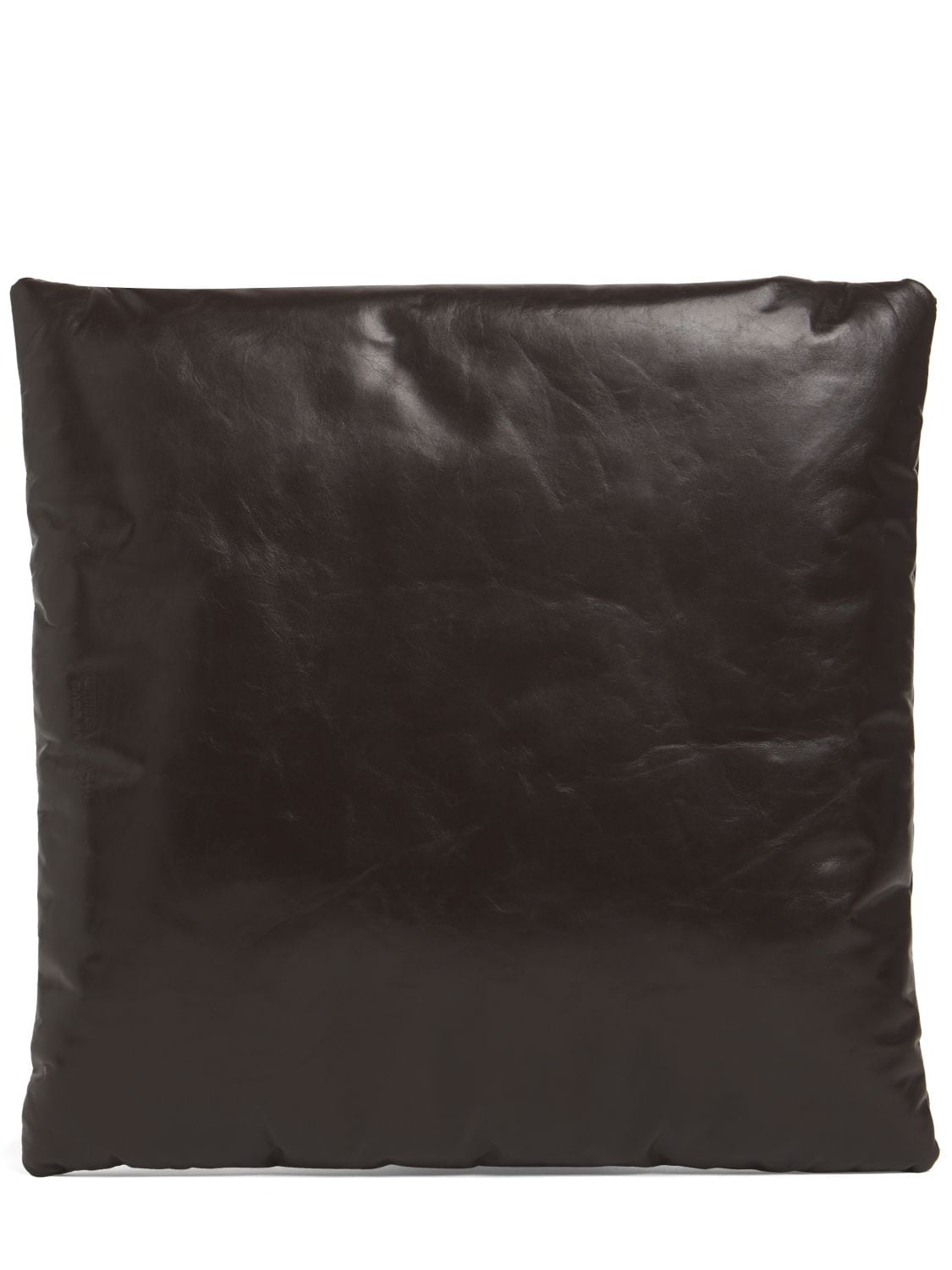 Shop Bottega Veneta Pillow Leather Clutch In Fondant