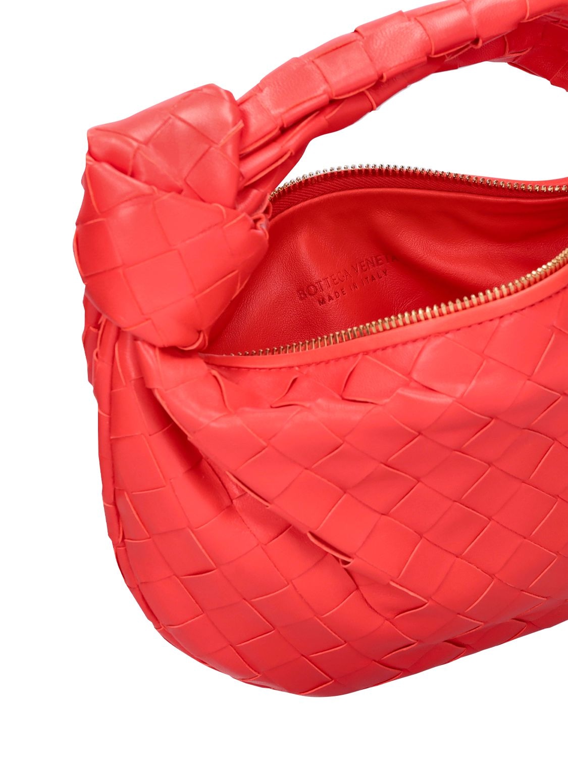 Bottega Veneta Mini Jodie Intrecciato Sunburst Leather Top Handle Bag New
