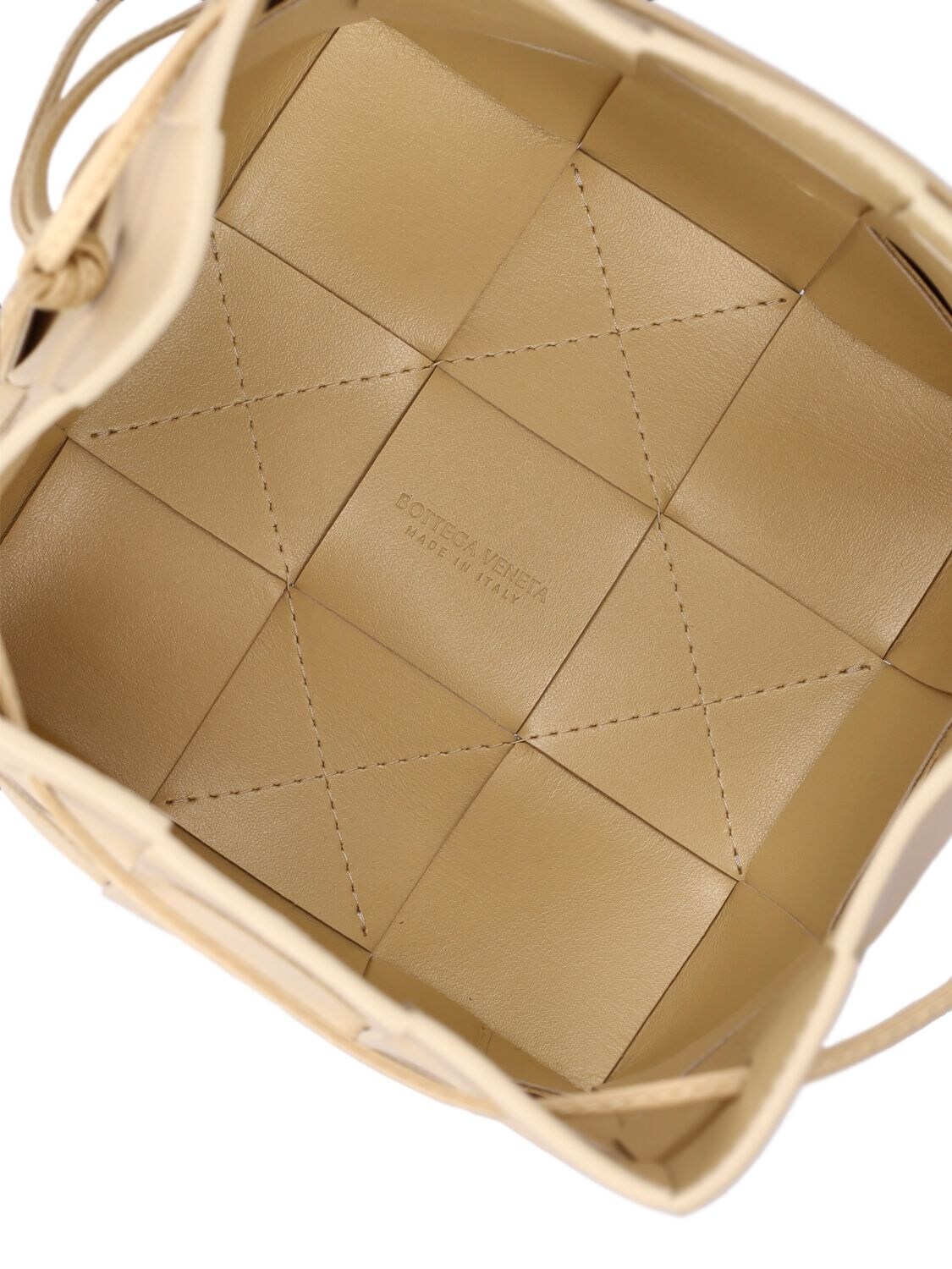 BOTTEGA VENETA Porridge Cassette Small Intrecciato Leather Crossbody Bucket  Bag