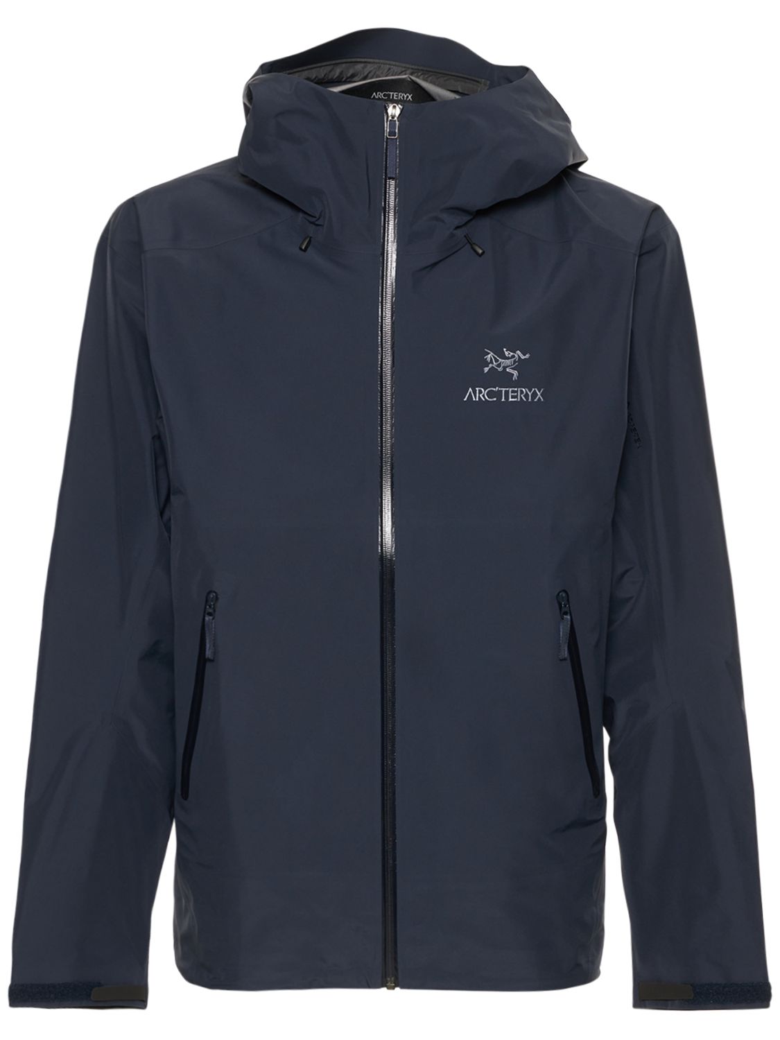 Arc'teryx Beta Lt Hooded Gore-tex Shell Jacket In Black Sapphire