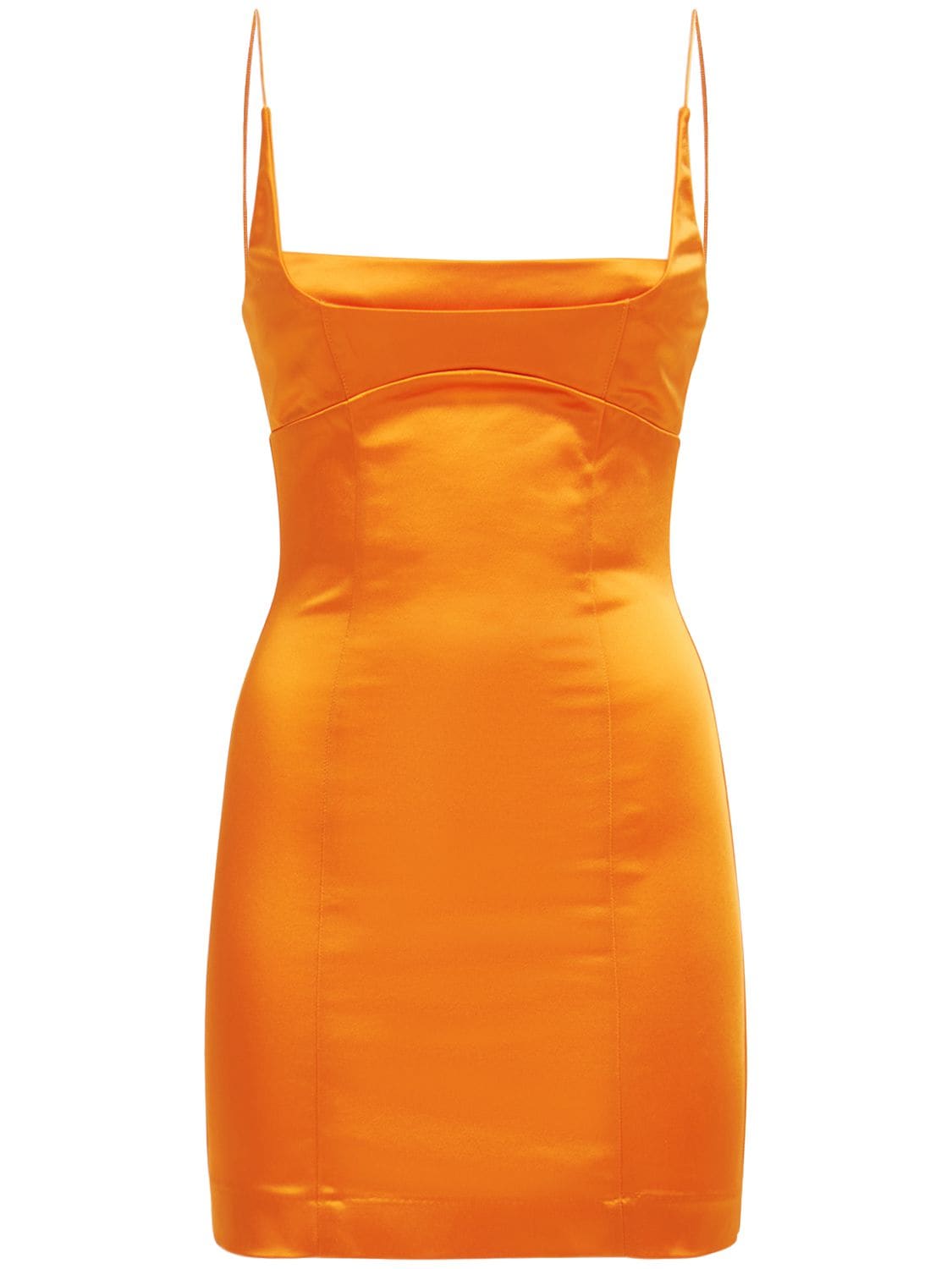 Bec & Bridge Stella Satin Mini Dress In Orange