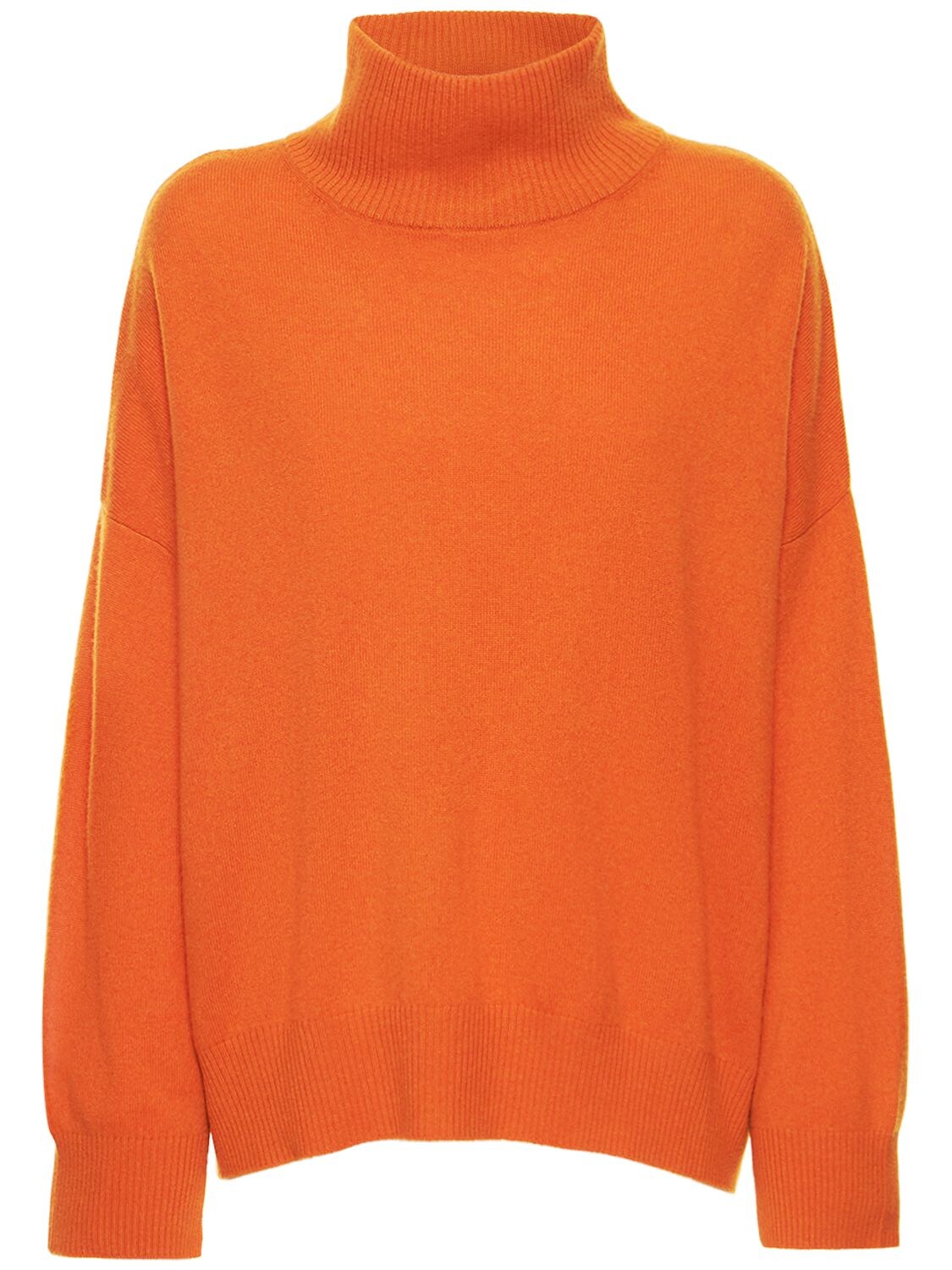 Loulou Studio Murano Cashmere Turtleneck Sweater In Orange