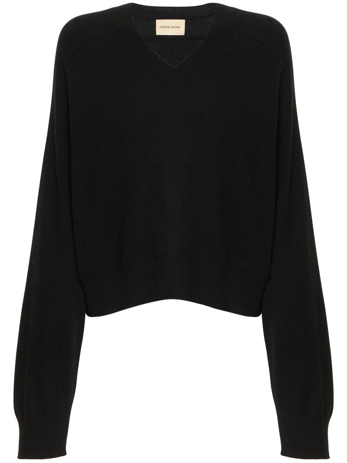 LOULOU STUDIO EMSALO CASHMERE V NECK SWEATER