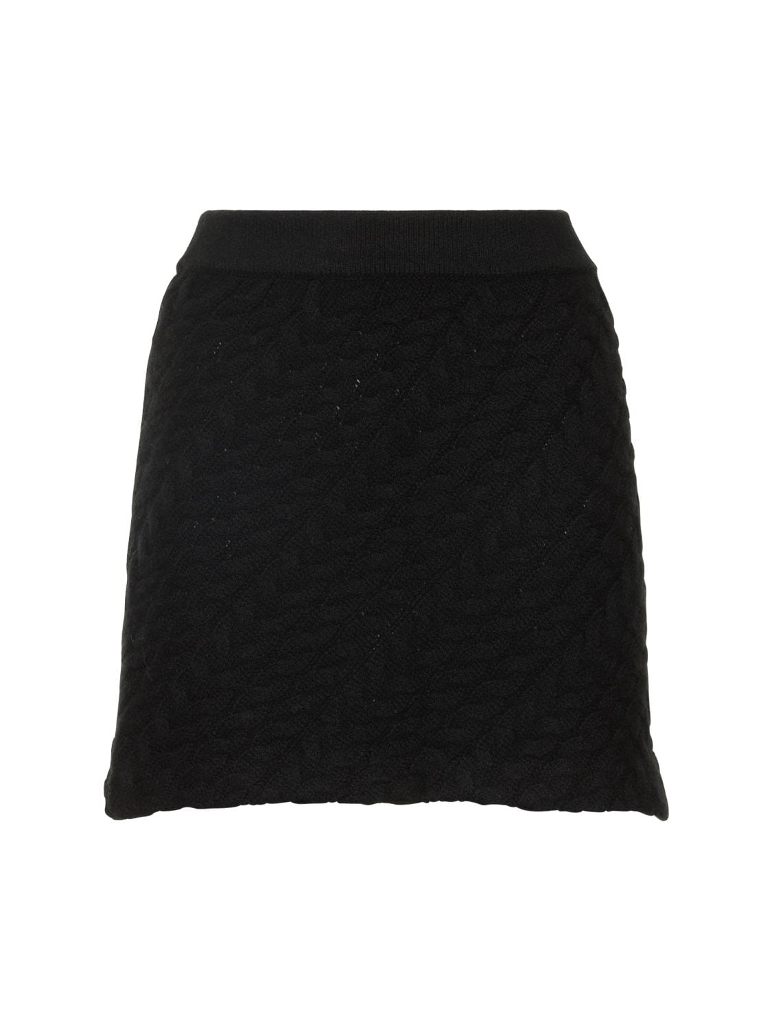 Loulou Studio Alsen Knitted Cashmere Mini Skirt In Black
