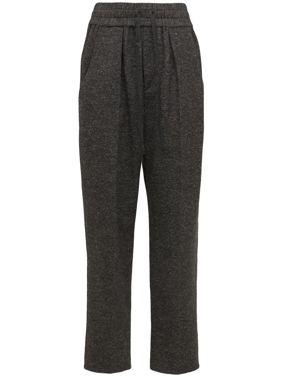 Marant Etoile - Miroki cotton blend straight pants - Grey | Luisaviaroma