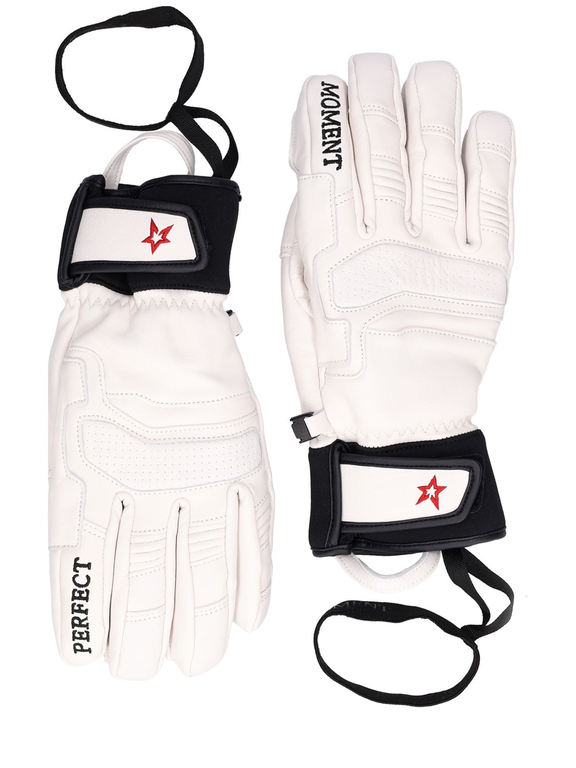 Perfect Moment Logo Ski Gloves In White