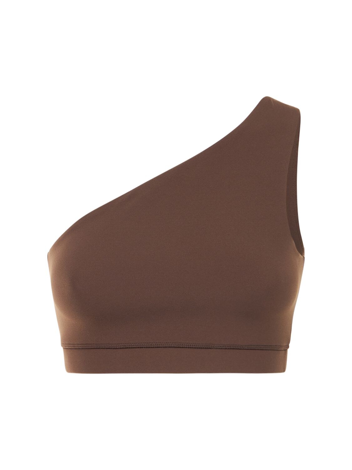 Splits59 Asymmetric Airweight Stretch Tech Bra In Brown
