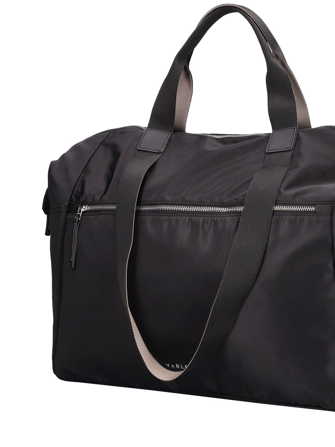 Shop Varley Montlake Nylon Weekend Bag In Black