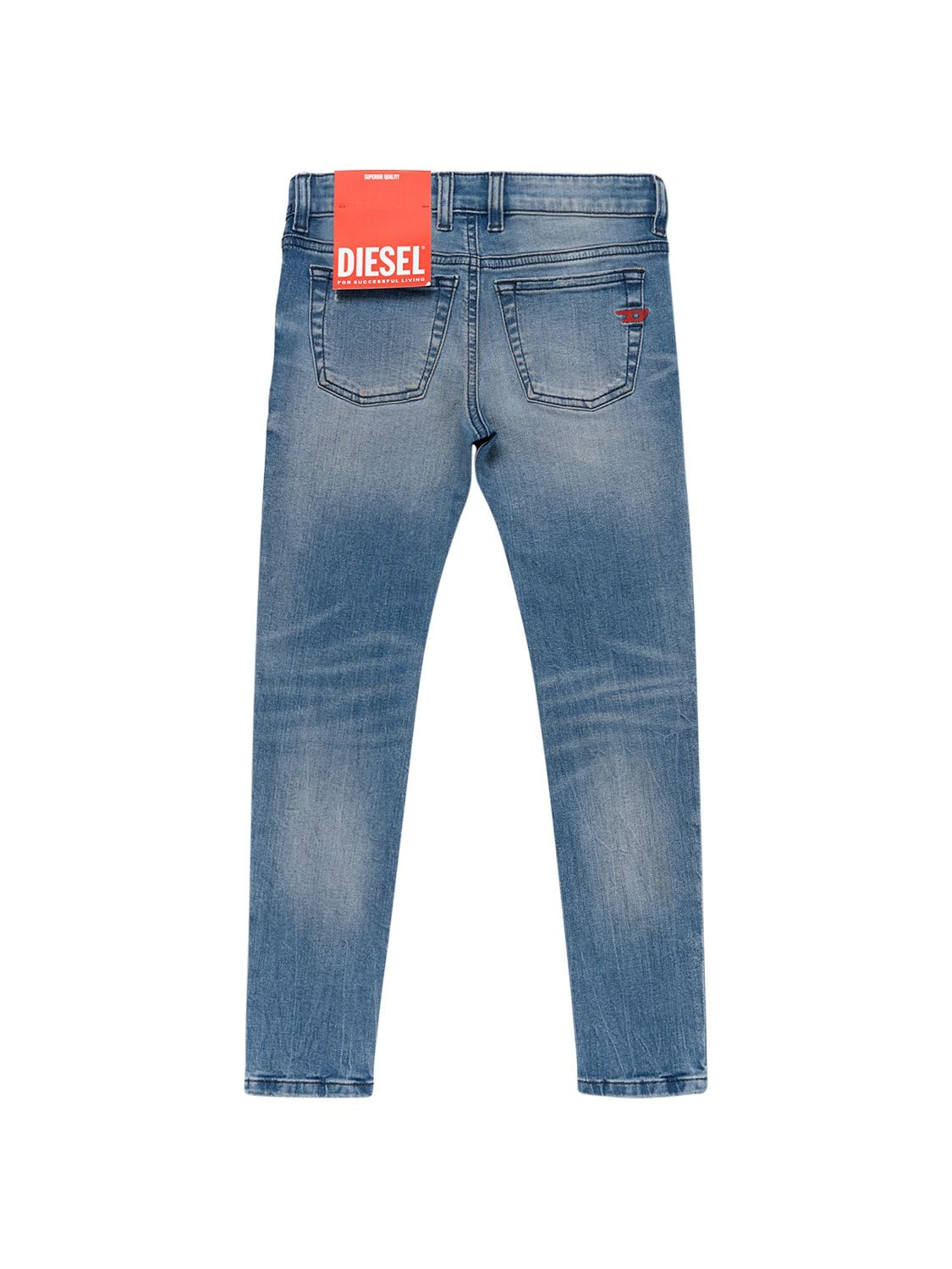 Diesel Kids' Washed Stretch Cotton Denim Jeans | ModeSens