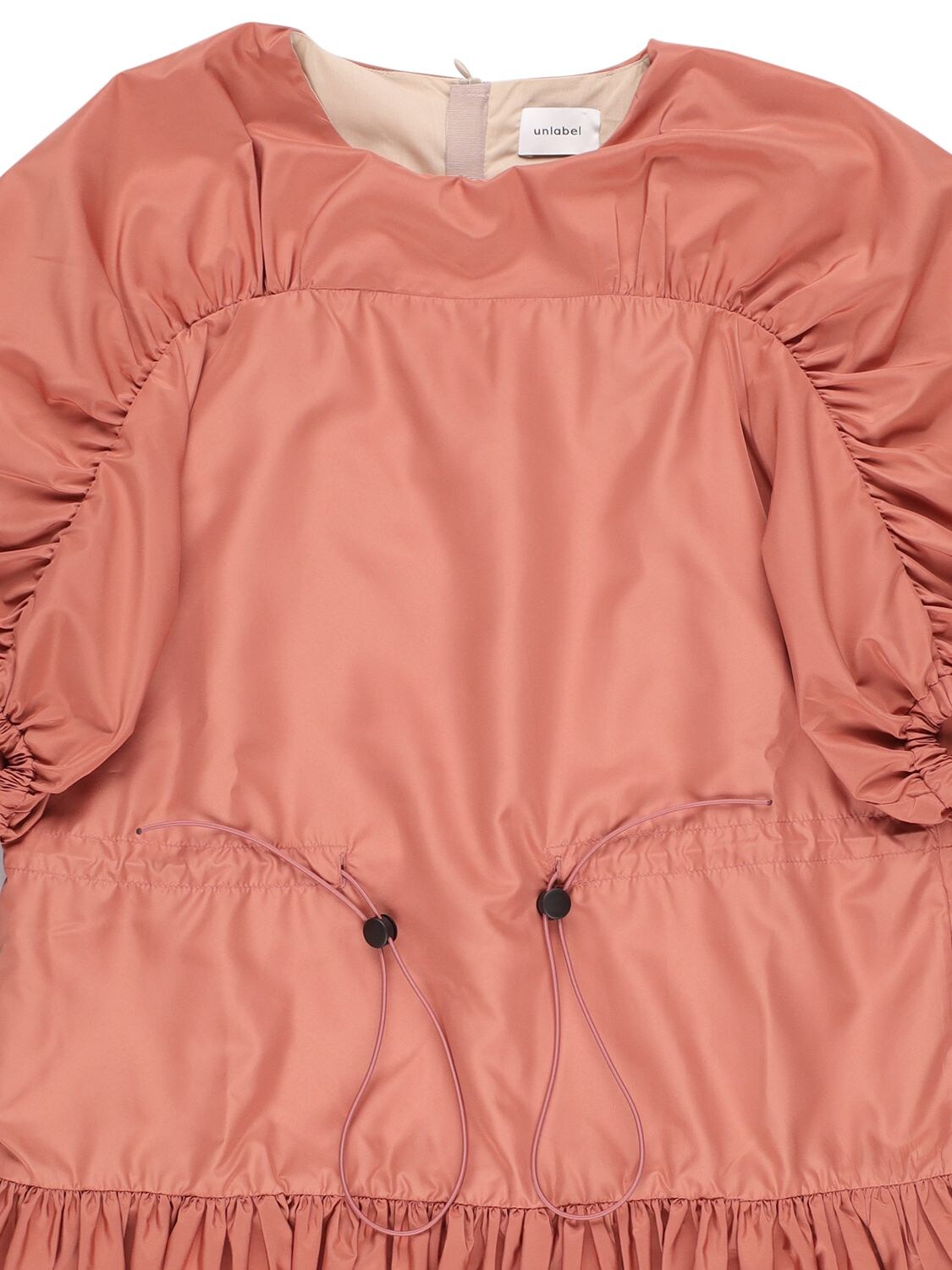 Unlabel Kids' Tiered Tech Mini Dress In Pink