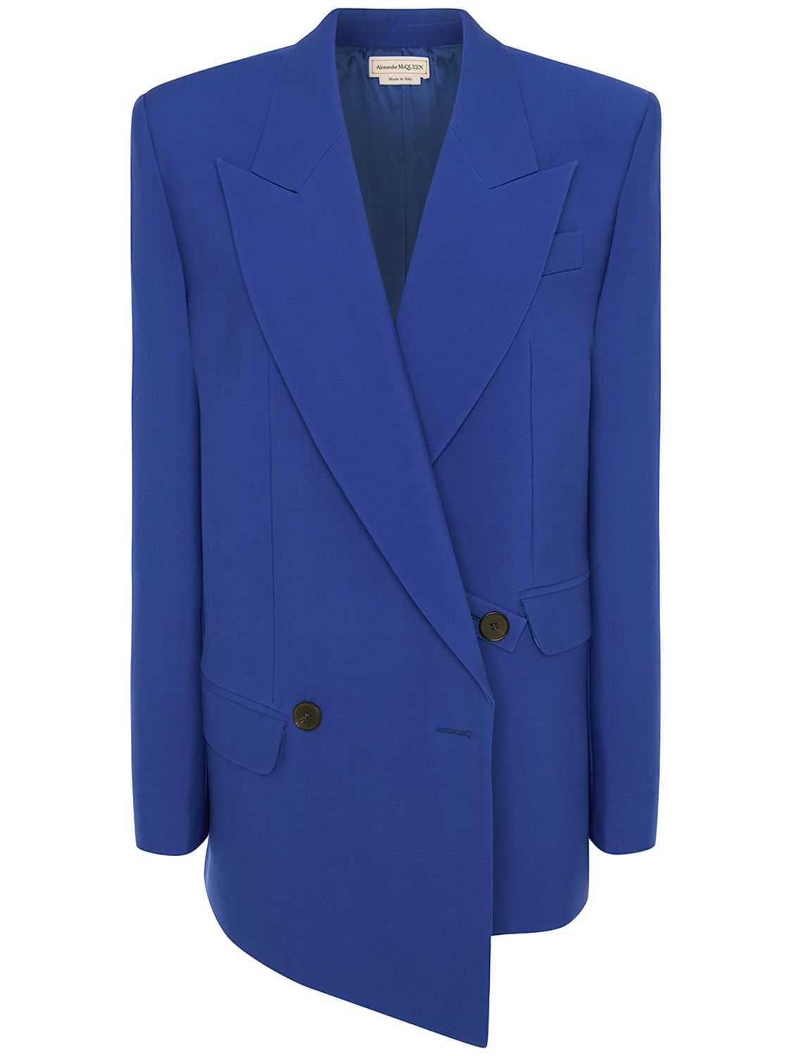 ALEXANDER MCQUEEN ASYMMETRIC WOOL JACKET