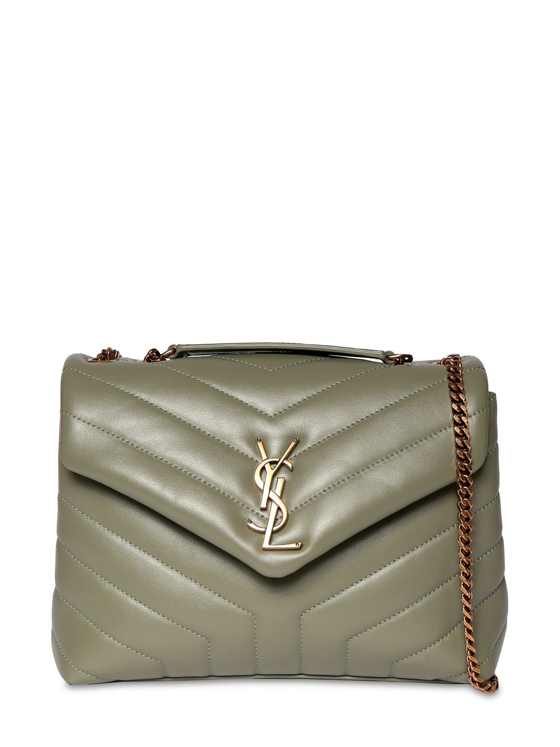 SAINT LAURENT Small Loulou Puffer Leather Bag
