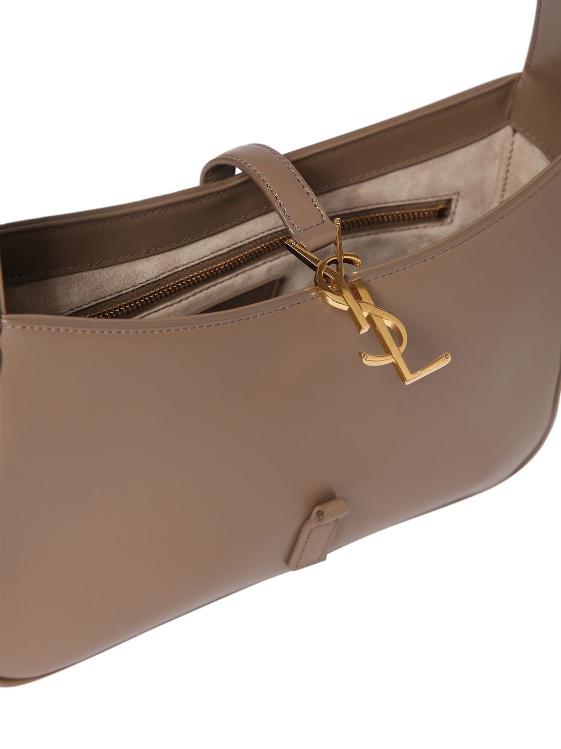 SAINT LAURENT Le 5 à 7 leather-trimmed canvas shoulder bag - lushenticbags