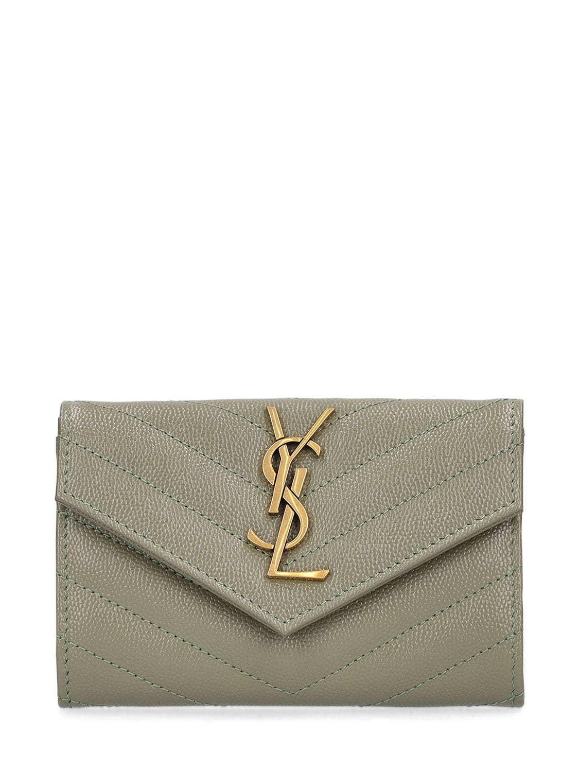 Monogram Leather Envelope Wallet
