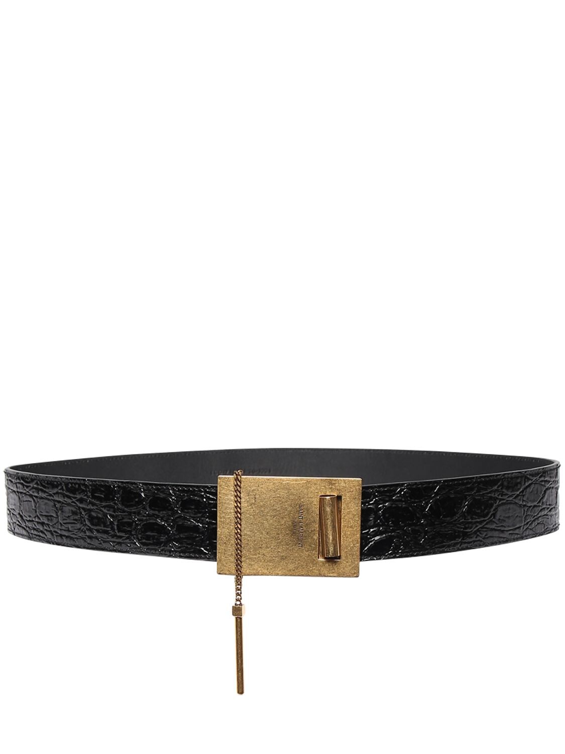 Luisaviaroma Women Accessories Belts 3.5cm Chaine Et Baton Leather Belt 