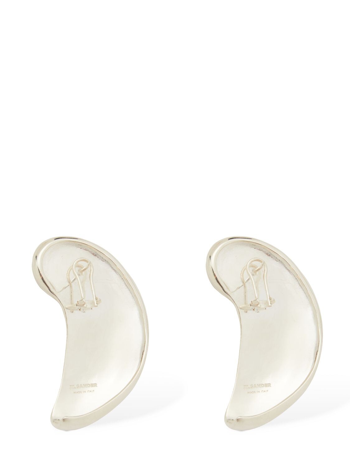 Jil Sander Connections 1 Stud Earrings In Silver | ModeSens