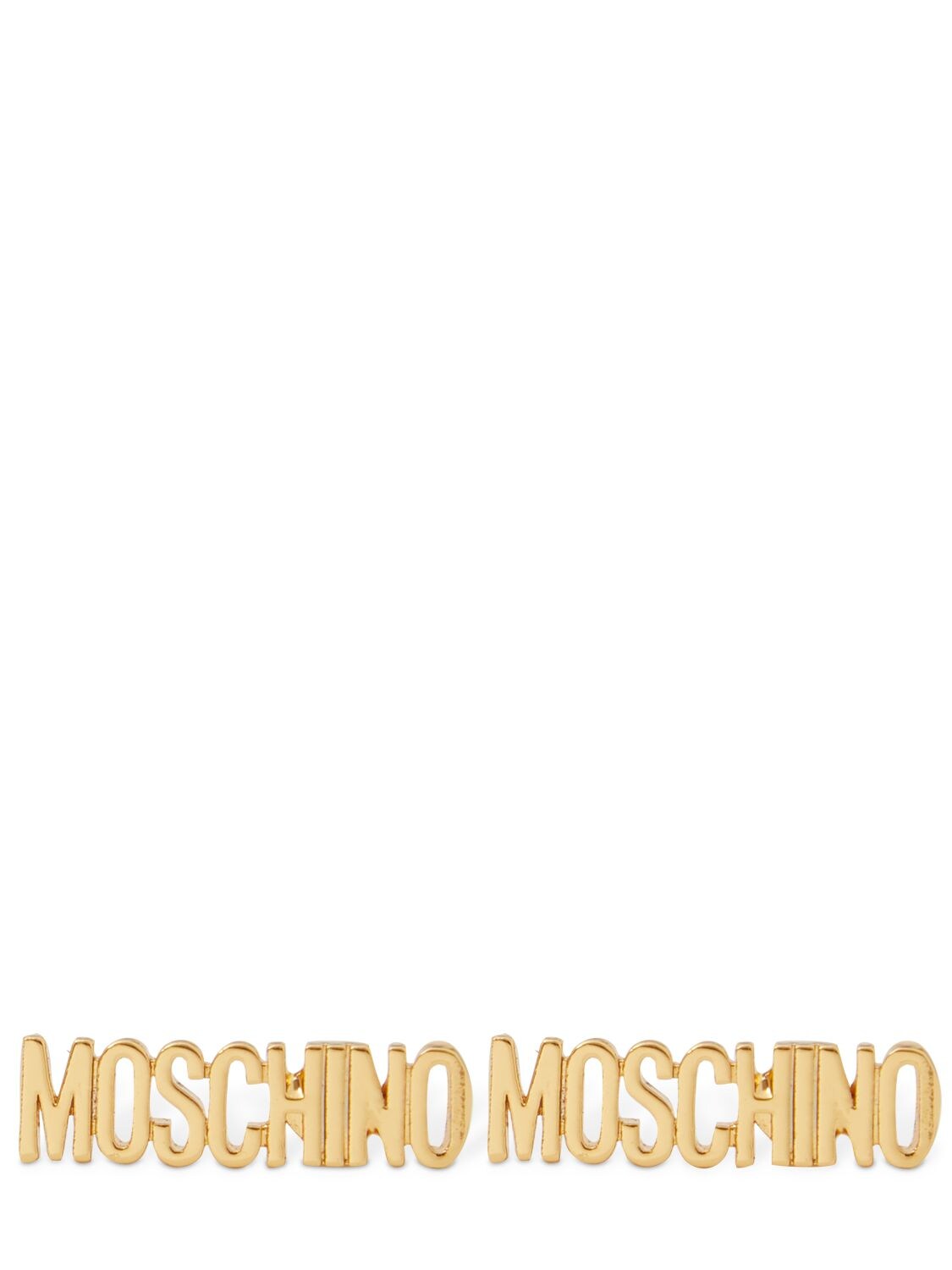 MOSCHINO Logo Lettering Stud Earrings