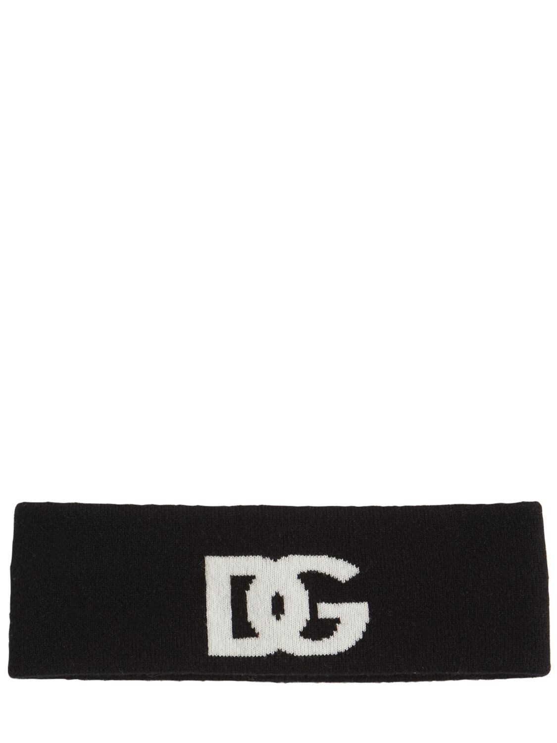 DOLCE & GABBANA LOGO KNIT HEADBAND