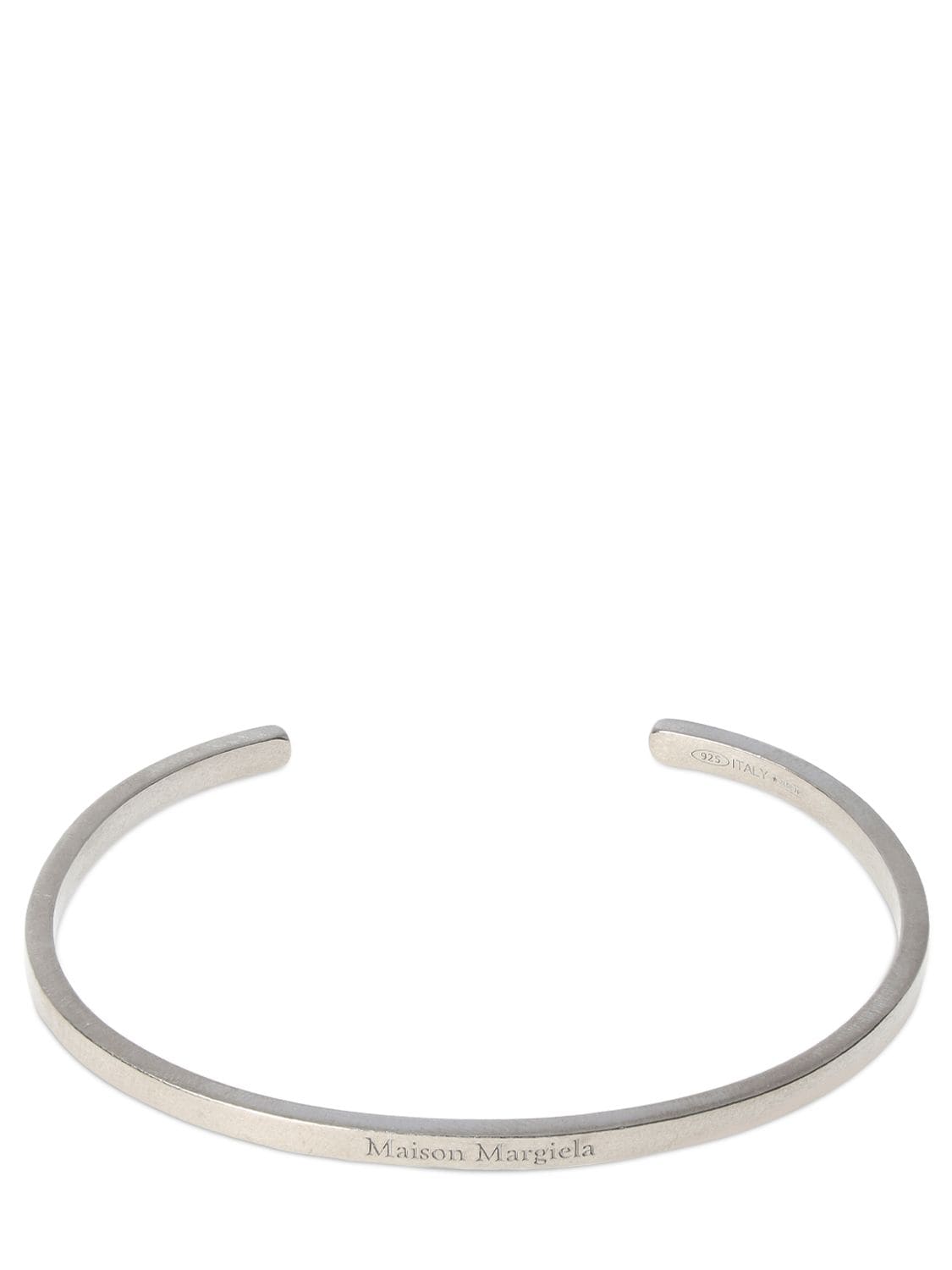 3mm Logo Engraved Slim Cuff Bracelet