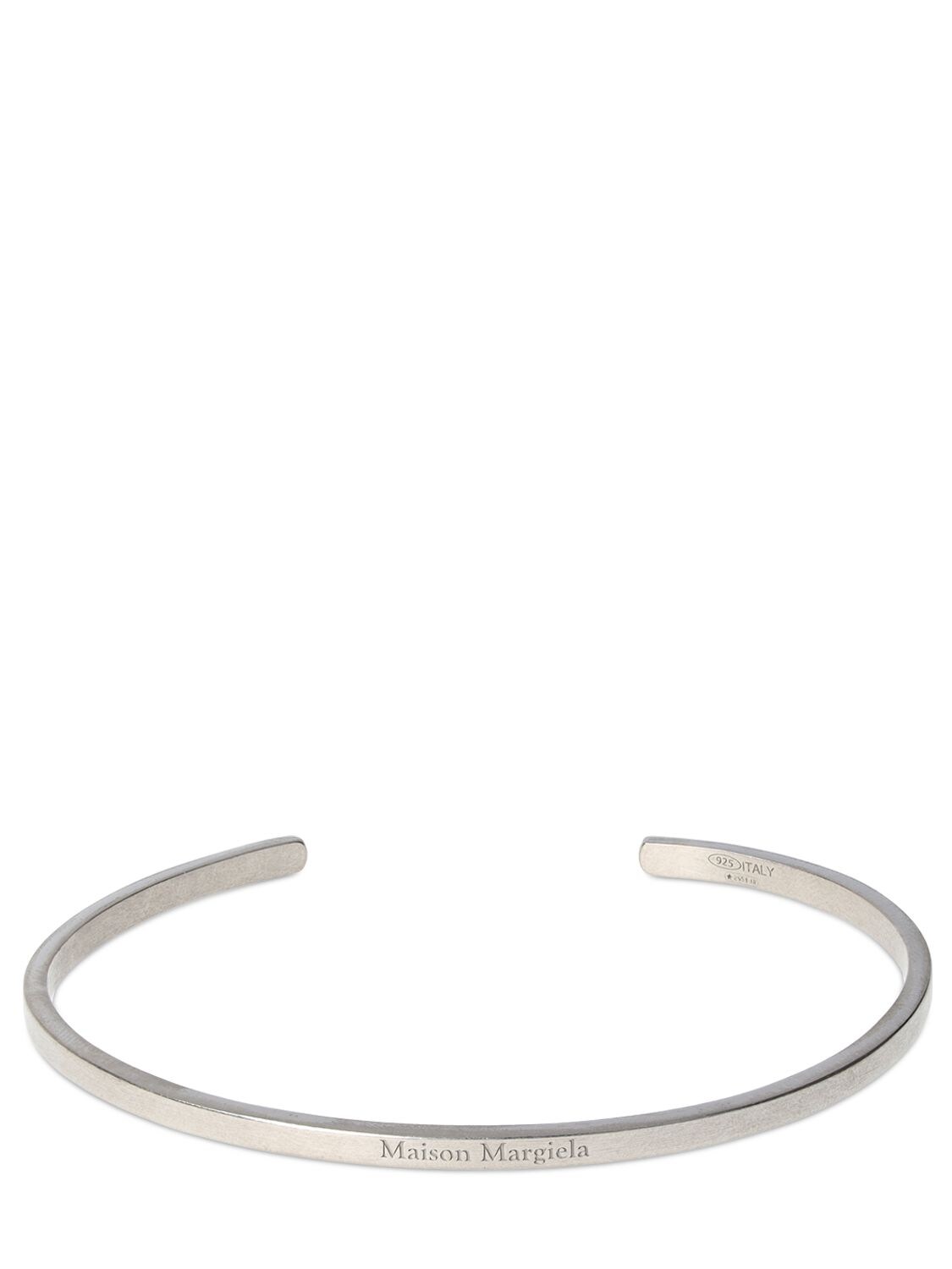 3mm Logo Engraved Slim Cuff Bracelet