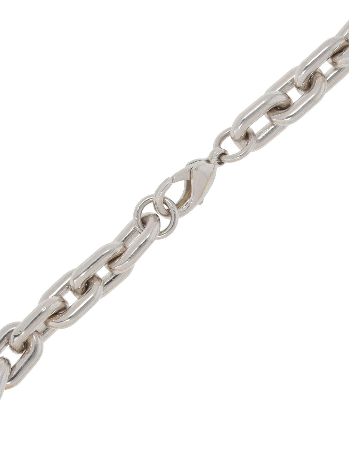 Shop Rabanne Eight Nano Chain Collar Necklace In Gold,silver
