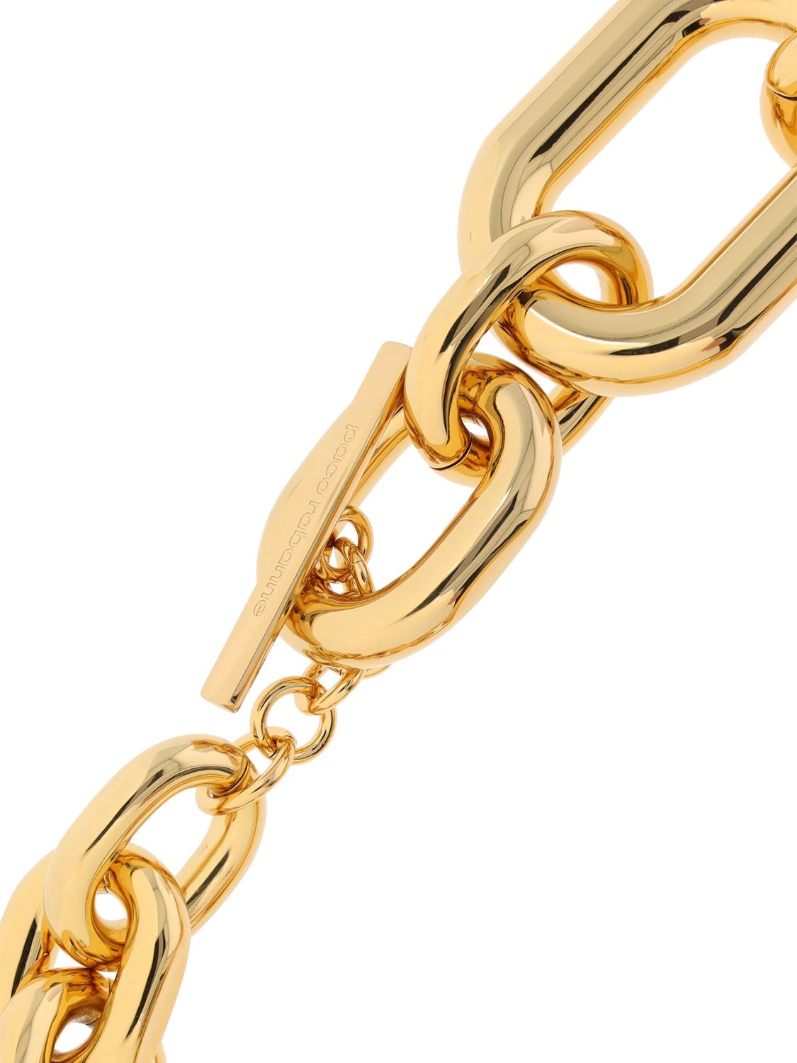 Shop Rabanne Xl Link Collar Necklace In Gold