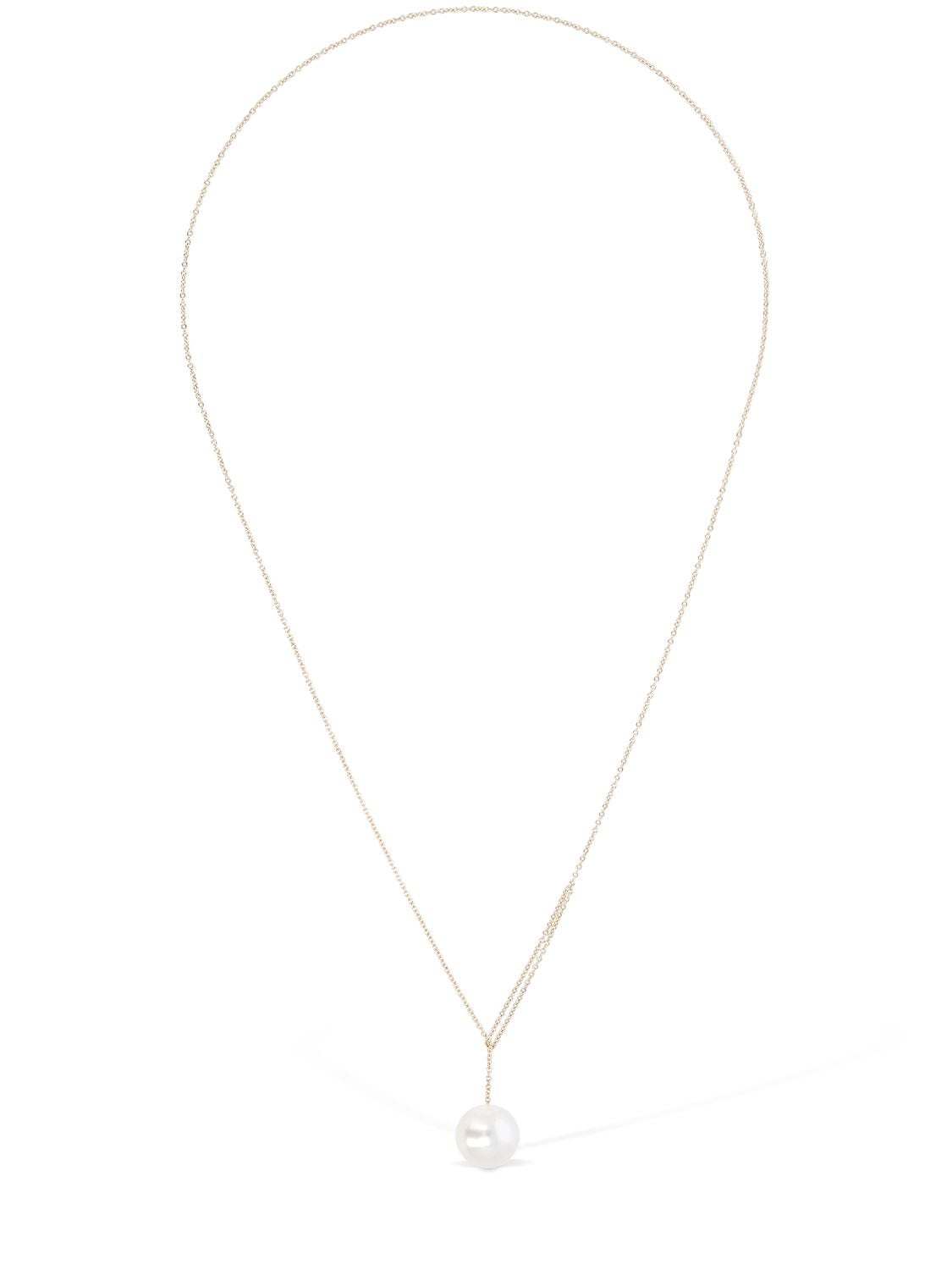 Sophie Bille Brahe Sirene Perle Collar Necklace In Gold,pearl