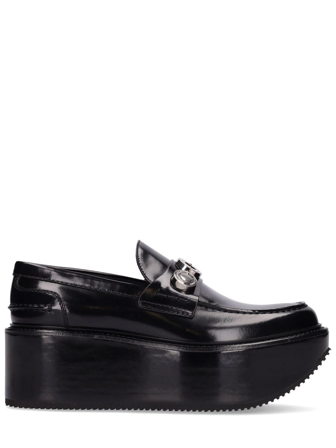 70mm Broadbook Leather Wedge Loafers