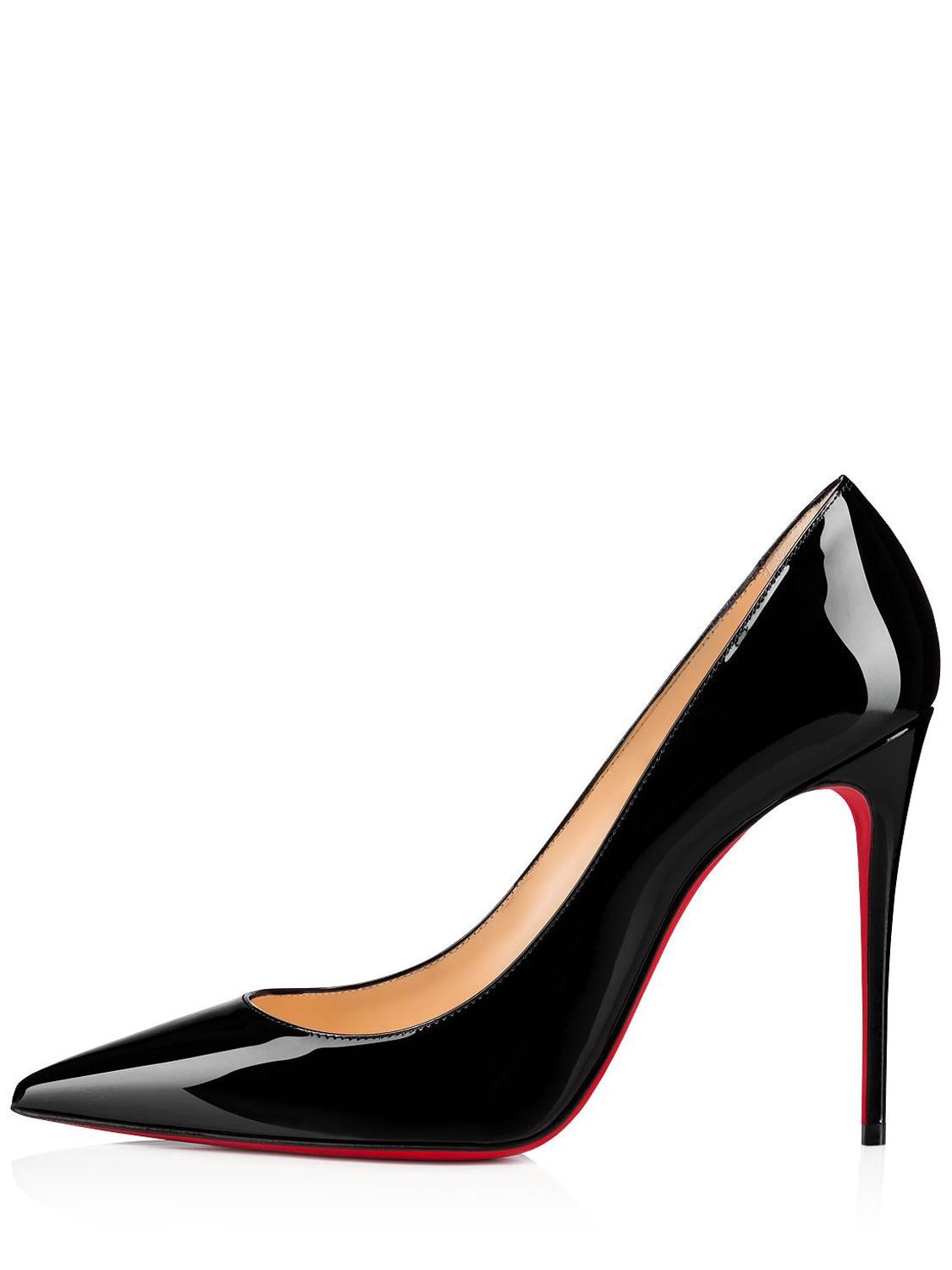 Christian Louboutin 100mm Kate Patent Leather Pumps In Black