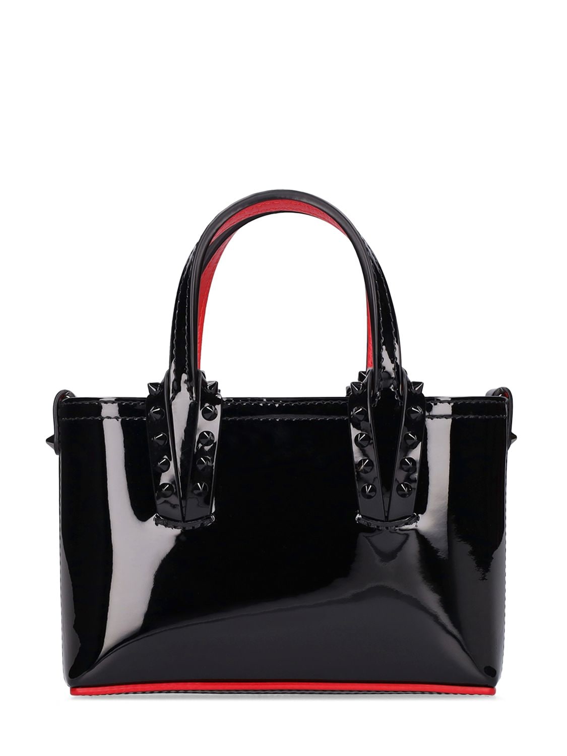 CHRISTIAN LOUBOUTIN NANO CABATA PATENT LEATHER BAG