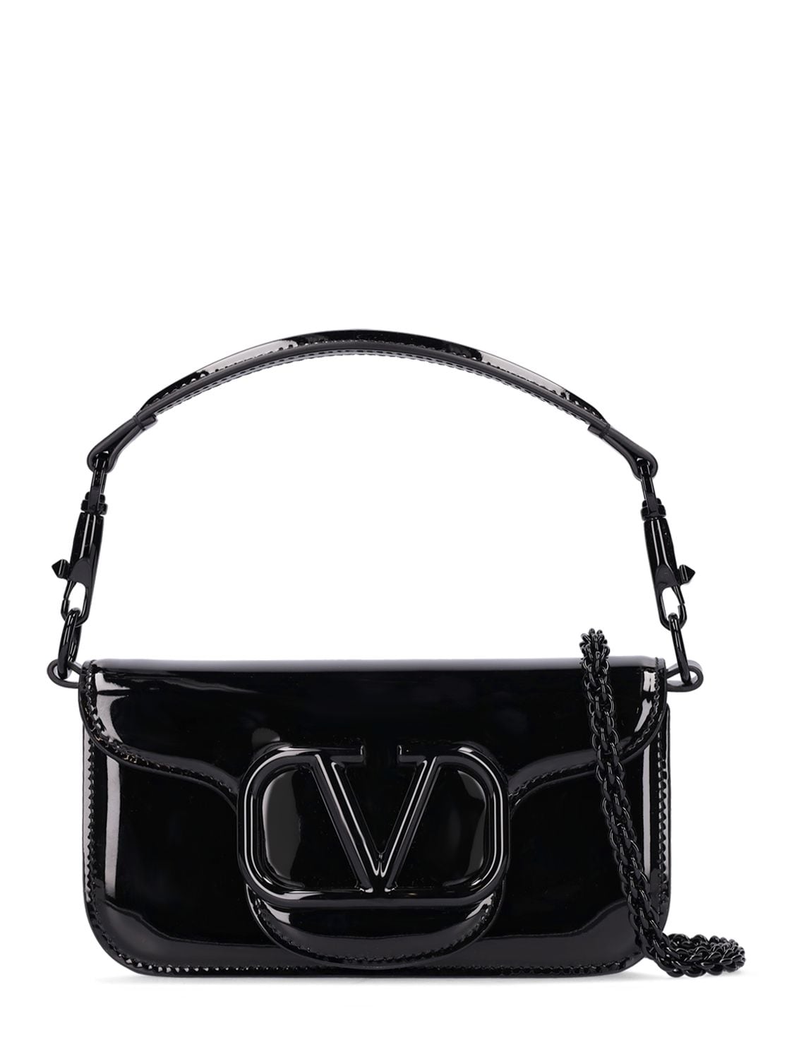 VALENTINO Loco Patent Leather Shoulder Bag Women