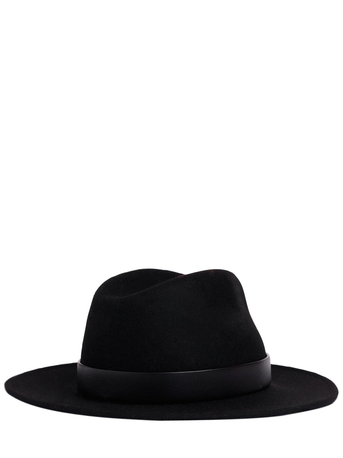 Shop Valentino V Logo Signature Fedora Hat In Black