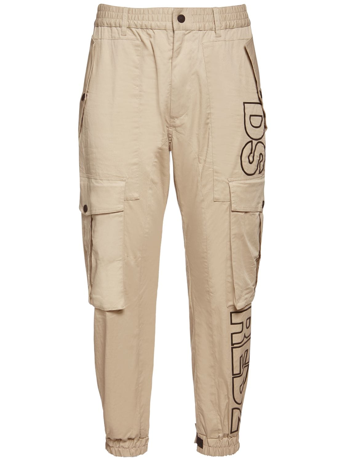 DSQUARED² Cyprus Stretch Cotton Twill Cargo Pants for Men