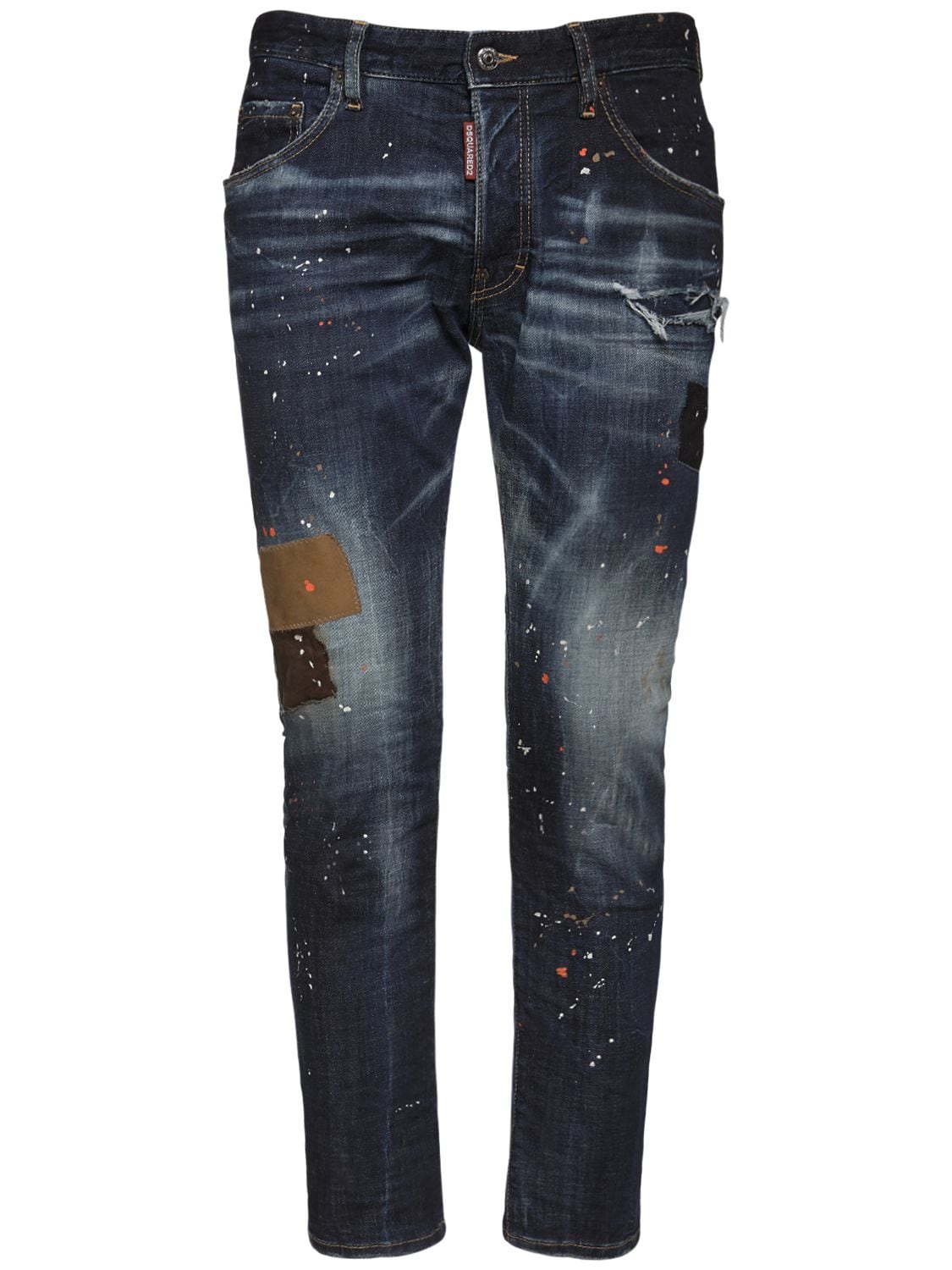 Dsquared2 16cm Skater Cotton Denim Jeans In Blue | ModeSens