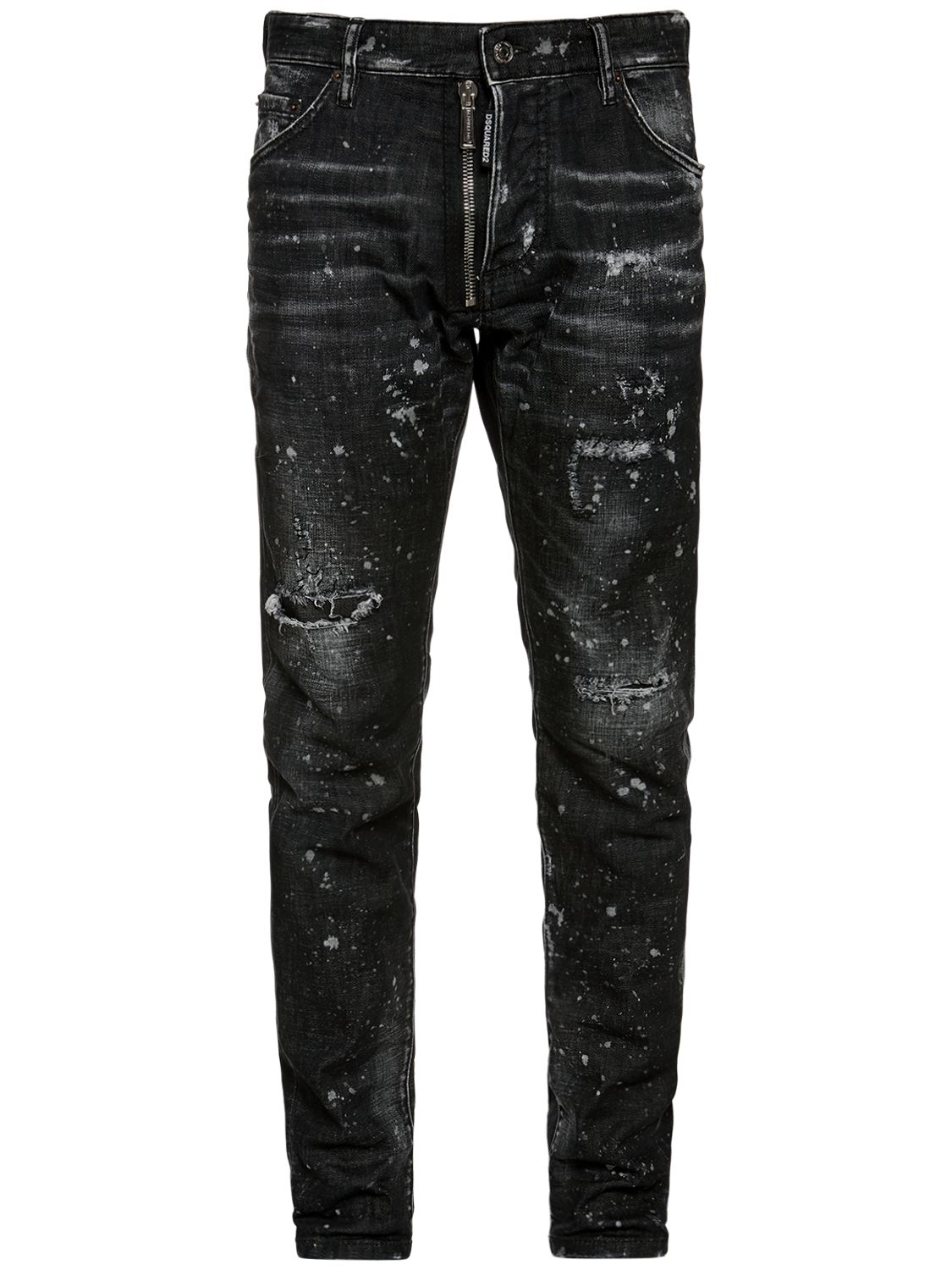 Dsquared2 16.5cm Cool Guy Cotton Denim Jeans In Black ModeSens