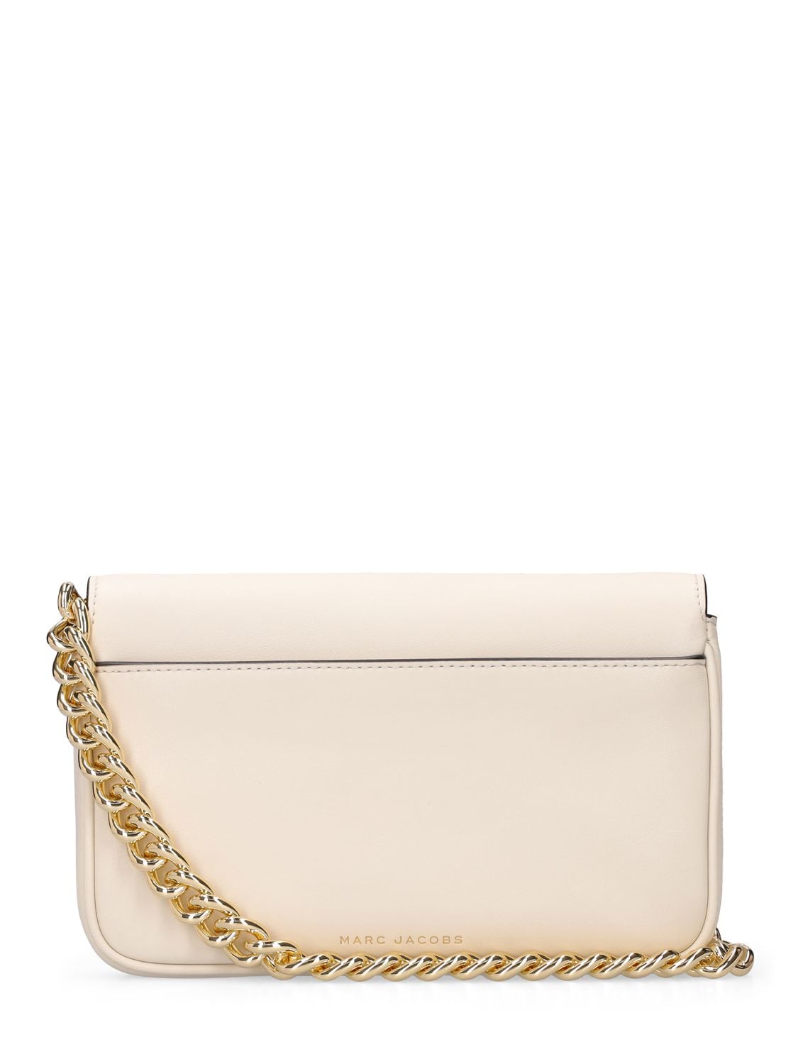Shop Marc Jacobs (the) The J Marc Leather Shoulder Bag In Cloud White