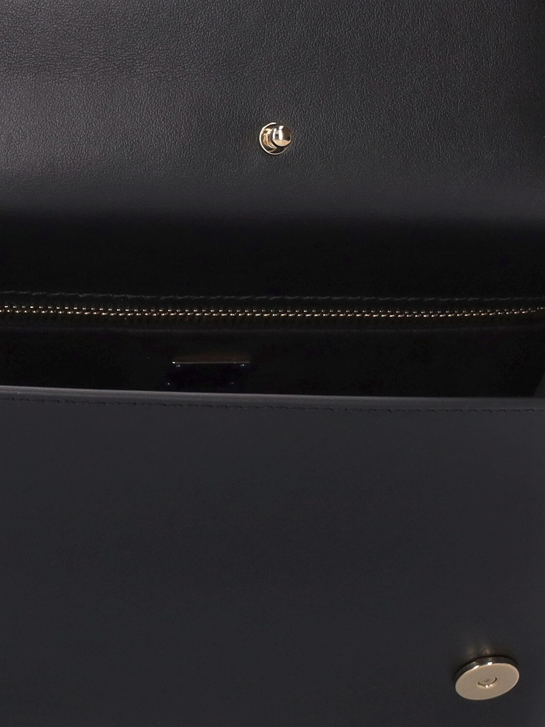 Shop Dolce & Gabbana Dg Logo Leather Shoulder Bag In Black