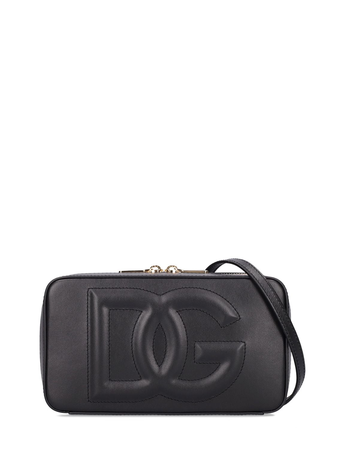 Dolce & Gabbana - Logo leather camera bag - Black | Luisaviaroma