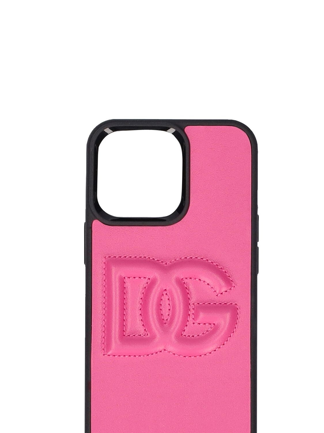 Dolce & Gabbana Dg Logo Leather Iphone 13 Pro Case In Lilac | ModeSens