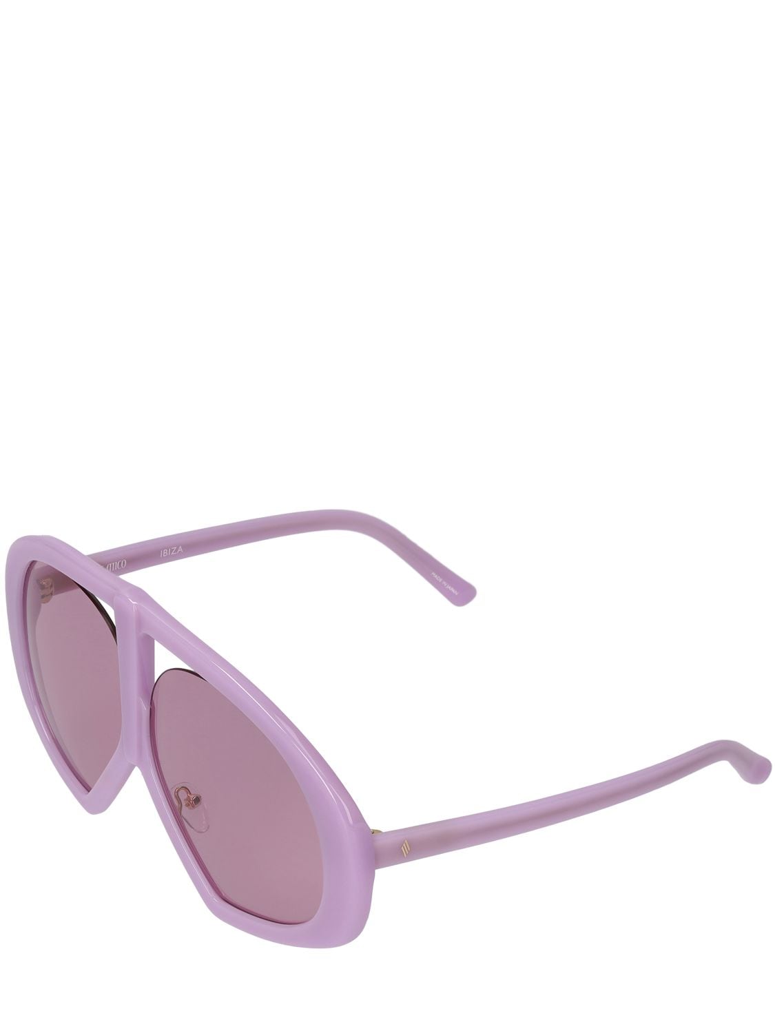 The Attico Ibiza Aviator Sunglasses in Pink by LINDA FARROW